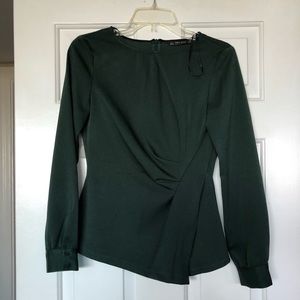 Zara Dark Green Blouse